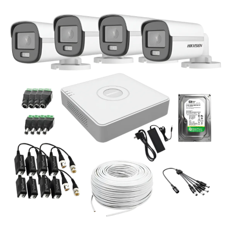 kit de camaras para Vigilancia de día y de noche como si fuera pleno día